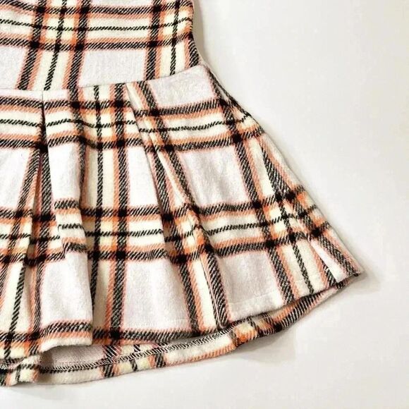 NWT Francesca’s Blue Rain Pleated Plaid Mini Skirt Size Small Academia - Picture 3 of 14